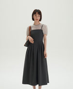 Load image into Gallery viewer, 2-piece Puff Sleeve Cami Dress in Grey