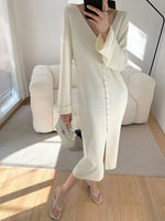 Load image into Gallery viewer, Midi Cardigan Dress in White