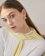 Load image into Gallery viewer, Textured Curve Earrings