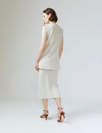 Load image into Gallery viewer, Helsey Tailored Vest in White