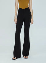Load image into Gallery viewer, Curve Stretch Flare Leg Trousers in Black
