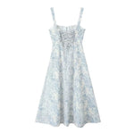 Load image into Gallery viewer, Gigi Toile Floral Midaxi Dress in Blue