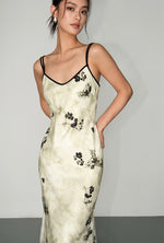 Load image into Gallery viewer, Floral Camisole Slip Dress in Cream