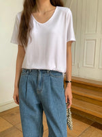 Load image into Gallery viewer, Korean Classic Tee in Blue- F