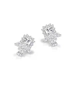 Load image into Gallery viewer, Cluster Diamante Stud Earrings