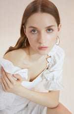 Load image into Gallery viewer, Large Twist Loop Earrings