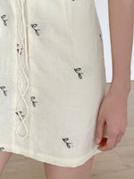 Load image into Gallery viewer, Floral Blouson Mini Dress in Yellow