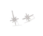 Load image into Gallery viewer, Long Star Sparkle Earrings
