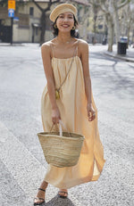 Load image into Gallery viewer, Striped Cami Maxi Dress in Yellow