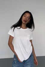 Load image into Gallery viewer, Mini Pocket Tee in White