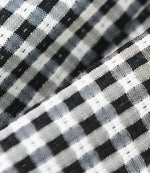 Load image into Gallery viewer, Tencel Blend Checked Twist Sleeveless Top in Black/White