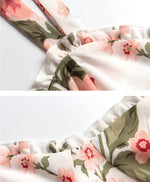 Load image into Gallery viewer, Olivia Floral Tie Strap Dress in White/Red