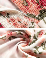 Load image into Gallery viewer, Olivia Floral Tie Strap Dress in White/Red