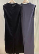 Load image into Gallery viewer, Korean Sleeveless Maxi Dress in Grey- F