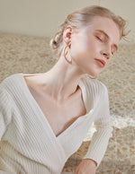 Load image into Gallery viewer, Large Oval Hoop Earrings