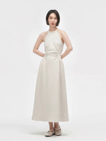 Load image into Gallery viewer, Beaded Maxi Dress in Cream