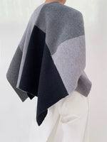 Load image into Gallery viewer, Poncho Button Cardigan in Grey