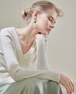 Load image into Gallery viewer, Emerald Drop Cluster Hoop Earrings