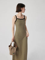 Load image into Gallery viewer, Striped Cami Knit Maxi Dress in Multi