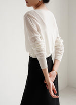 Load image into Gallery viewer, Tencel Blend Twist Top in Beige