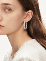 Load image into Gallery viewer, Cluster Open Loop Earrings