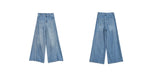 Load image into Gallery viewer, Tencel Blend Flare Line Leg Jeans in Blue