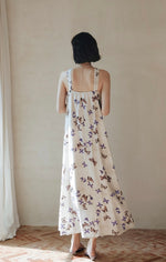 Load image into Gallery viewer, Printed Halter Maxi Dress in Beige