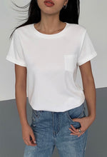 Load image into Gallery viewer, Mini Pocket Tee in White