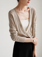 Load image into Gallery viewer, Tencel Blend Twist Top in Beige