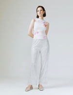 Load image into Gallery viewer, Tyra Sequin Pants in Silver