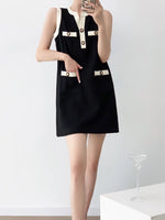 Load image into Gallery viewer, Contrast Shift Dress in Black