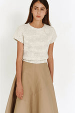Load image into Gallery viewer, Korean Hearte Knit Top in Cream