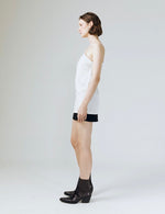 Load image into Gallery viewer, Satin Lace Detail Camisole in White