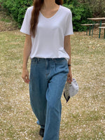 Load image into Gallery viewer, Korean Classic Tee in Blue- F