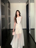 Load image into Gallery viewer, Applique Tulle Dress in Cream