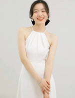 Load image into Gallery viewer, Beaded Cami Gown in White