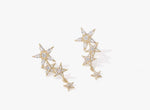 Load image into Gallery viewer, Cluster Star Drop Earrings