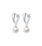 Load image into Gallery viewer, Pearl Loop Drop Earrings