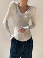 Load image into Gallery viewer, Light Knit Hoodie in Cream