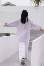 Load image into Gallery viewer, Classic Oversized Pocket Shirt in Purple
