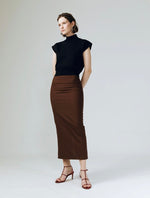 Load image into Gallery viewer, Giselle Knitted Top in Black