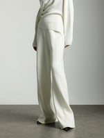 Load image into Gallery viewer, High Rise Relaxed Knit Pants in White