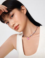 Load image into Gallery viewer, Poodle Pendant Double Beaded Necklace