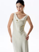 Load image into Gallery viewer, Drape Mermaid Gown in Sage