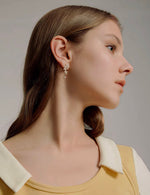 Load image into Gallery viewer, Cluster Star Drop Earrings