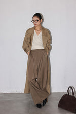 Load image into Gallery viewer, Striped Blouson Wrap Top in Cream