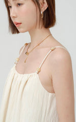 Load image into Gallery viewer, Textured Bead Cami Strap Pocket Maxi in Cream
