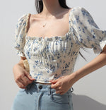 Load image into Gallery viewer, Procida 2-Way Floral Bustier Top in White