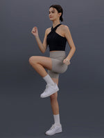 Load image into Gallery viewer, Padded Cross Over Halter Top in Black