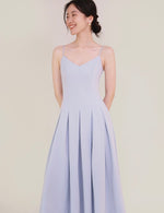 Load image into Gallery viewer, Livya Cami Pleated Pocket Dress in Lavender
